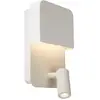Image de Applique murale led en acier blanc H24cm