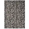 Image de Tapis en laine motif plantin gris/ecru 200 x 300 cm