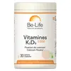 Image de Be-Life Vitamines K2 + D3 1000 30 gélules