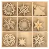 Image de 27 mini décorations en bois Merry Christmas