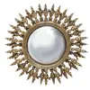 Image de Miroir convexe doré mural rond résine D28,5