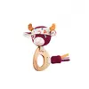 Image de Hochet en bois éco Rosalie la vache
