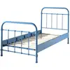 Image de Vipack new york lit en métal 90x200cm bleu