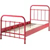 Image de Vipack new york lit en métal rouge 90x200cm rouge