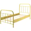 Image de Vipack new york lit en métal 90x200cm jaune