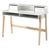 Image de Vipack kiddy bureau bois massif laqué blanc