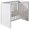 Image de Vipack ERIK Lit à barreaux 60x120cm pin massif laqué Blanc