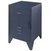 Image de Table de chevet 1 porte bleu
