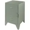Image de Table de chevet 1 porte vert olive