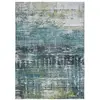 Image de Tapis salon et chambre tissé plat 140x200 cm Bleu