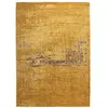 Image de Tapis salon et chambre tissé plat 170x240 cm Jaune