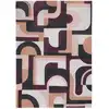 Image de Tapis salon et chambre tissé plat 140x200 cm Rose
