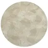 Image de Tapis salon et chambre tissé plat Diam 240 cm Beige