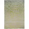 Image de Tapis salon et chambre tissé plat 140x200 cm Vert