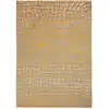 Image de Tapis salon et chambre tissé plat 170x240 cm Jaune
