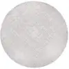 Image de Tapis salon et chambre tissé plat Diam 240 cm Gris