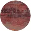 Image de Tapis salon et chambre moderne tissé plat 240x240 cm Rouge