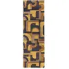 Image de Tapis salon et chambre tissé plat 080x250 cm Jaune