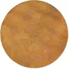 Image de Tapis salon et chambre tissé plat diam 140 cm Jaune