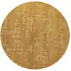 Image de Tapis salon et chambre tissé plat diam 140 cm Jaune