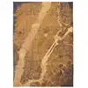 Image de Tapis salon et chambre tissé plat 140x200 cm Jaune