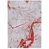 Image de Tapis salon et chambre tissé plat 140x200 cm Rouge