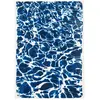 Image de Tapis salon et chambre tissé plat 140x200 cm Bleu