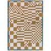 Image de Tapis salon et chambre tissé plat 280x390 cm Jaune