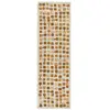 Image de Tapis salon et chambre tissé plat 080x250 cm Jaune