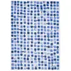 Image de Tapis salon et chambre tissé plat 200x280 cm Bleu
