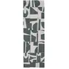 Image de Tapis salon et chambre tissé plat 080x250 cm Vert