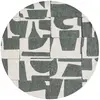 Image de Tapis salon et chambre moderne tissé plat 240x240 cm Vert