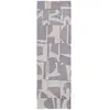 Image de Tapis salon et chambre tissé plat 080x250 cm Gris