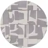 Image de Tapis salon et chambre moderne tissé plat 240x240 cm Gris