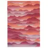 Image de Tapis salon et chambre tissé plat 100x140 cm Rouge