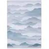 Image de Tapis salon et chambre tissé plat 140x200 cm Bleu