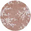 Image de Tapis salon et chambre moderne tissé plat 240x240 cm Rose