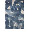 Image de Tapis salon et chambre moderne tissé plat 170x240 cm Bleu
