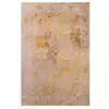 Image de Tapis salon et chambre moderne tissé plat 170x240 cm Jaune