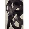 Image de Tapis salon et chambre moderne tissé plat 140x200 cm Noir