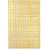 Image de Tapis de salon moderne tissé plat jaune 200x280 cm