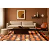 Image de Tapis salon et chambre tissé plat 170x240 cm Orange