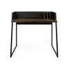 Image de Bureau chêne naturel et noir H88