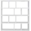 Image de Bibliothèque 4 niveaux effet bois blanc