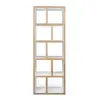 Image de Bibliothèque effet bois blanc laqué et multiplis