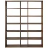 Image de Bibliothèque 18 niches effet bois foncé