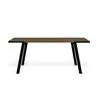 Image de Table à manger noyer et noir H75