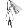 Image de Lampe à pince vintage argentée adaptable à toutes les surfaces