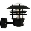Image de Applique d'extérieur détecteur acier inoxydable h23cm noir