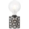Image de Lampe à poser verre gris H12,8cm